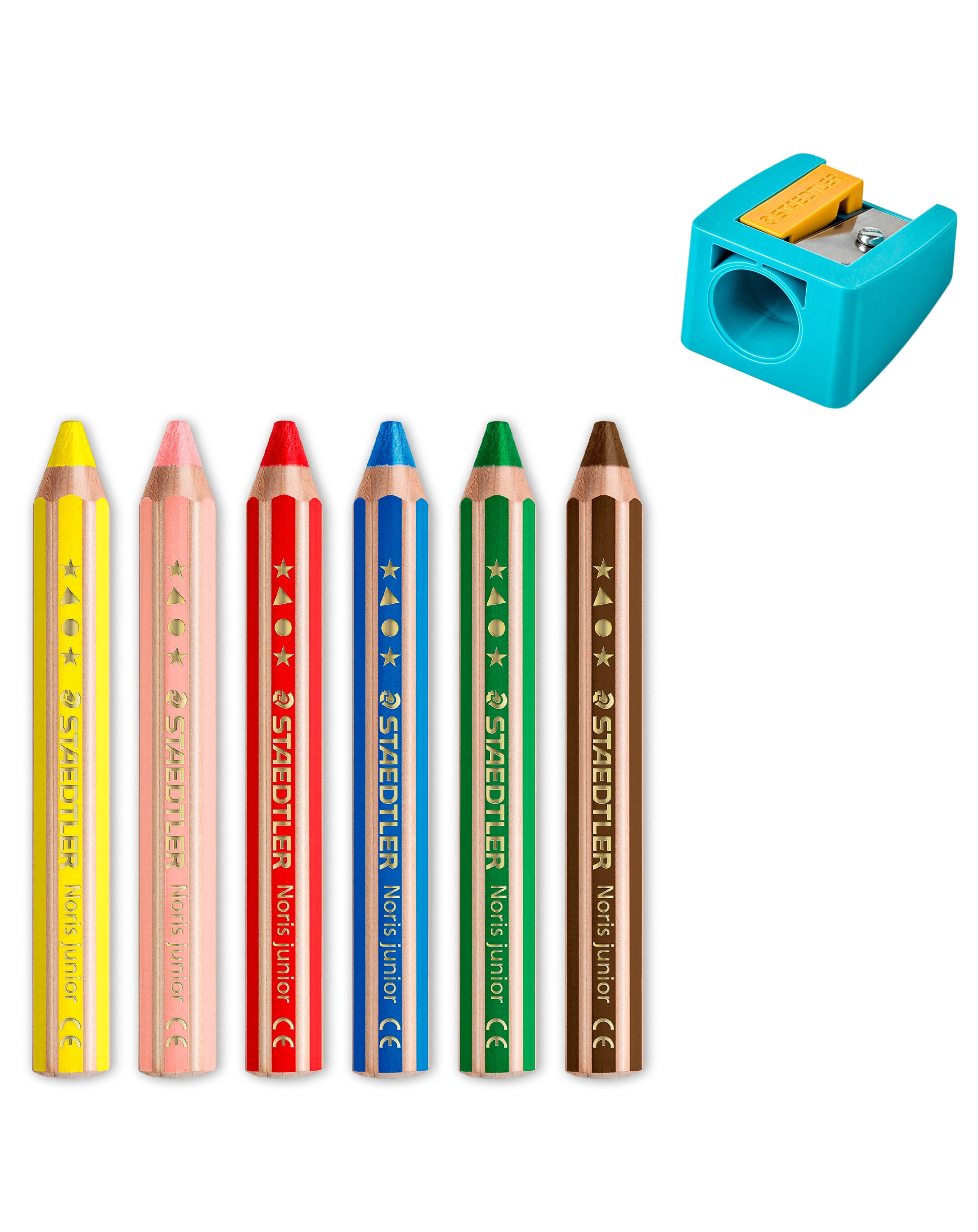 140 C6 buddy-Buntstifte 3 in 1 mit 6 Farben