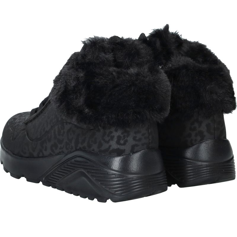 Skechers Uno Lite Veterboots Zwart Meisjes