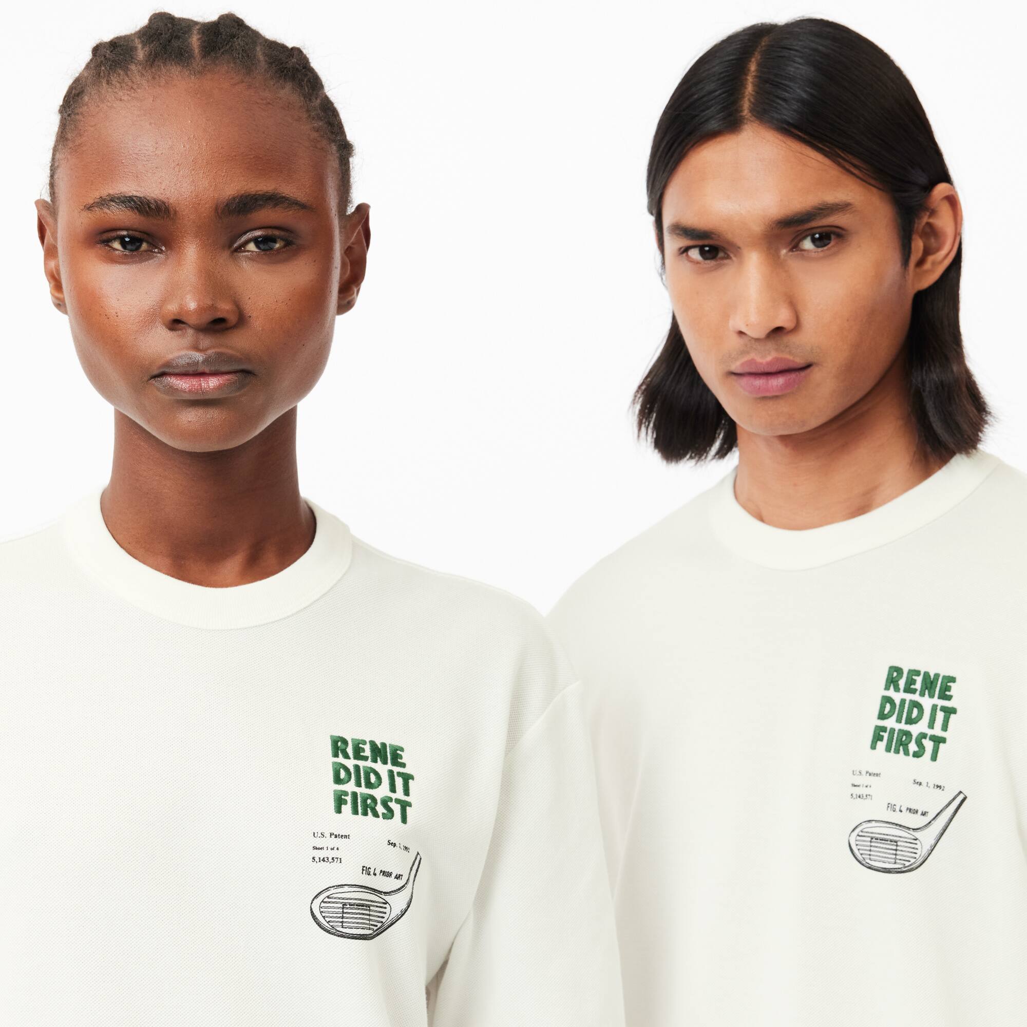 Piqué T-Shirt mit Patent hinten T-Shirts - Weiss - Lacoste - Unisex