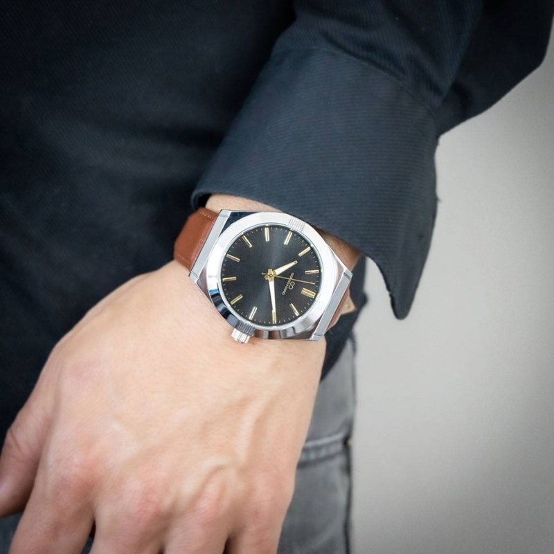 Montre Homme GIORGIO bracelet Cuir Marron