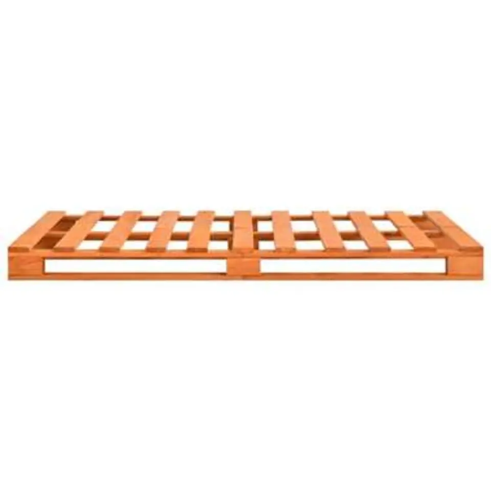 vidaXL - Bed frame pallet - Bruin - Massief grenenhout - 180x200 cm