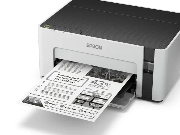 Epson EcoTank ET-M1100 - Printer - S/H - blækprinter - kan genopfyldes - A4/Legal - 1440 x 720 dpi - op til 15 spm - kapacitet: 150 ark - USB 2.0