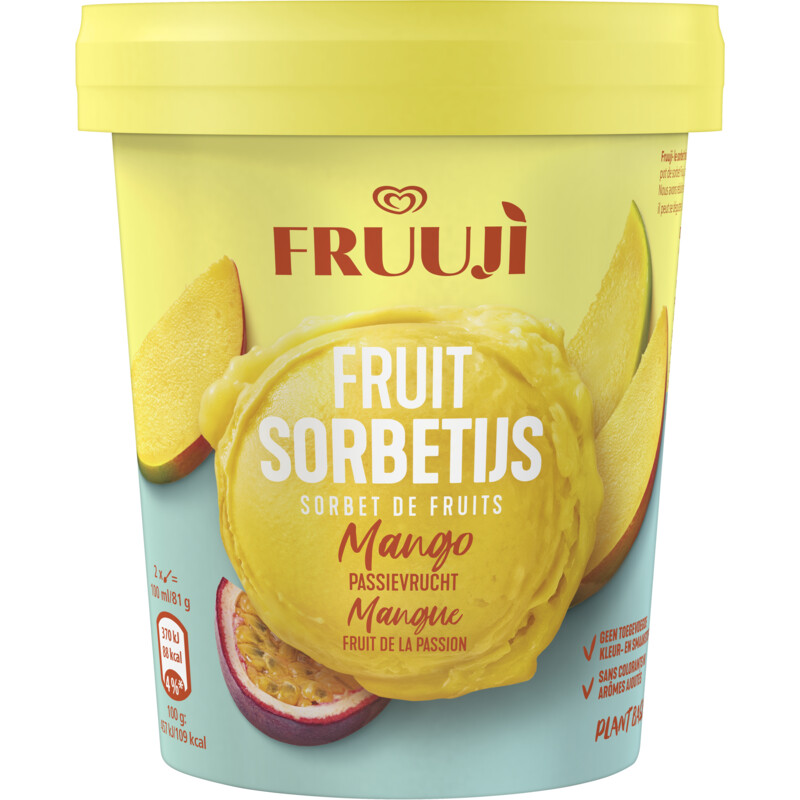 Ola Fruuji fruit sorbetijs mango