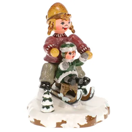 Hubrig 110h1008 Winterkinder Schlittenfahrerin