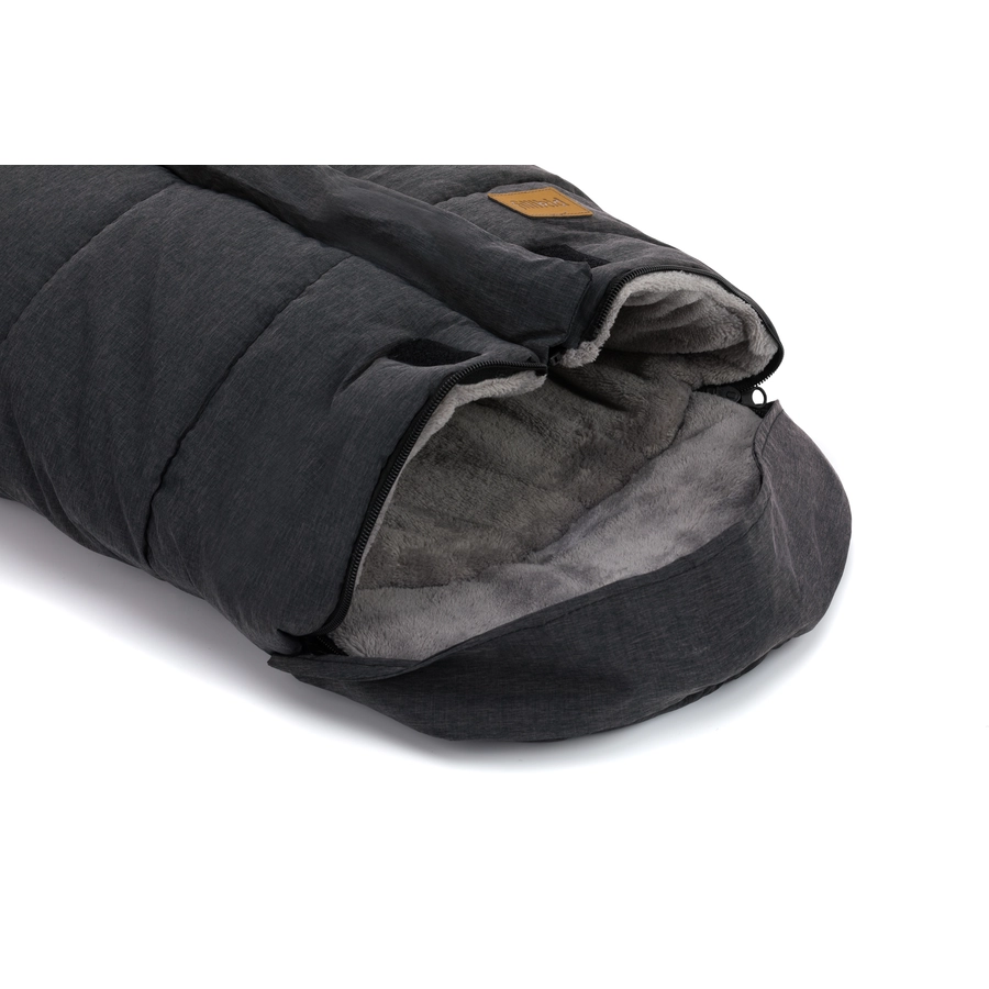 fillikid Winterfußsack Eiger Soft Gr.0 Melange Schwarz