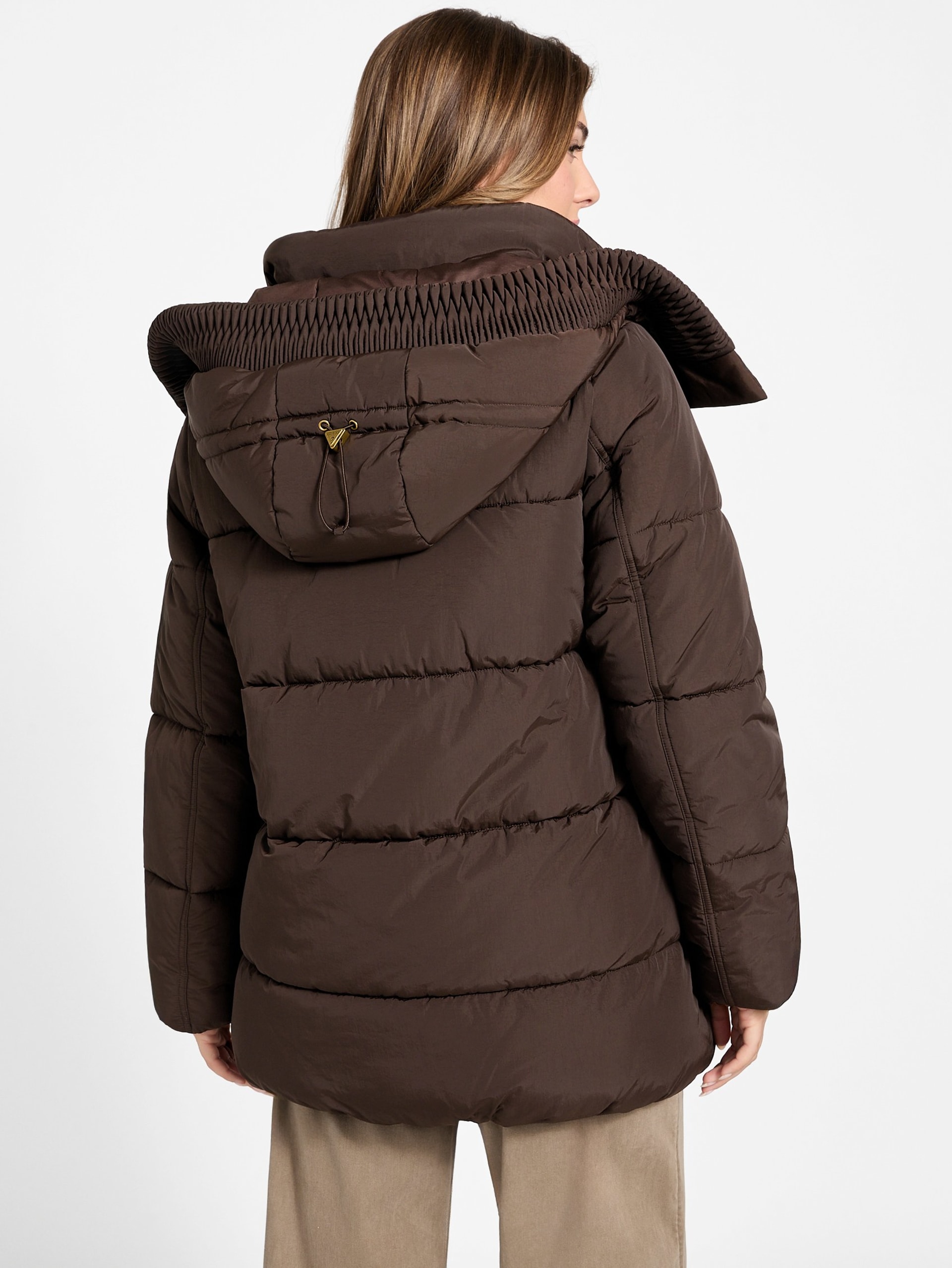 Jaqueta puffer com capuz Eco Eleonor