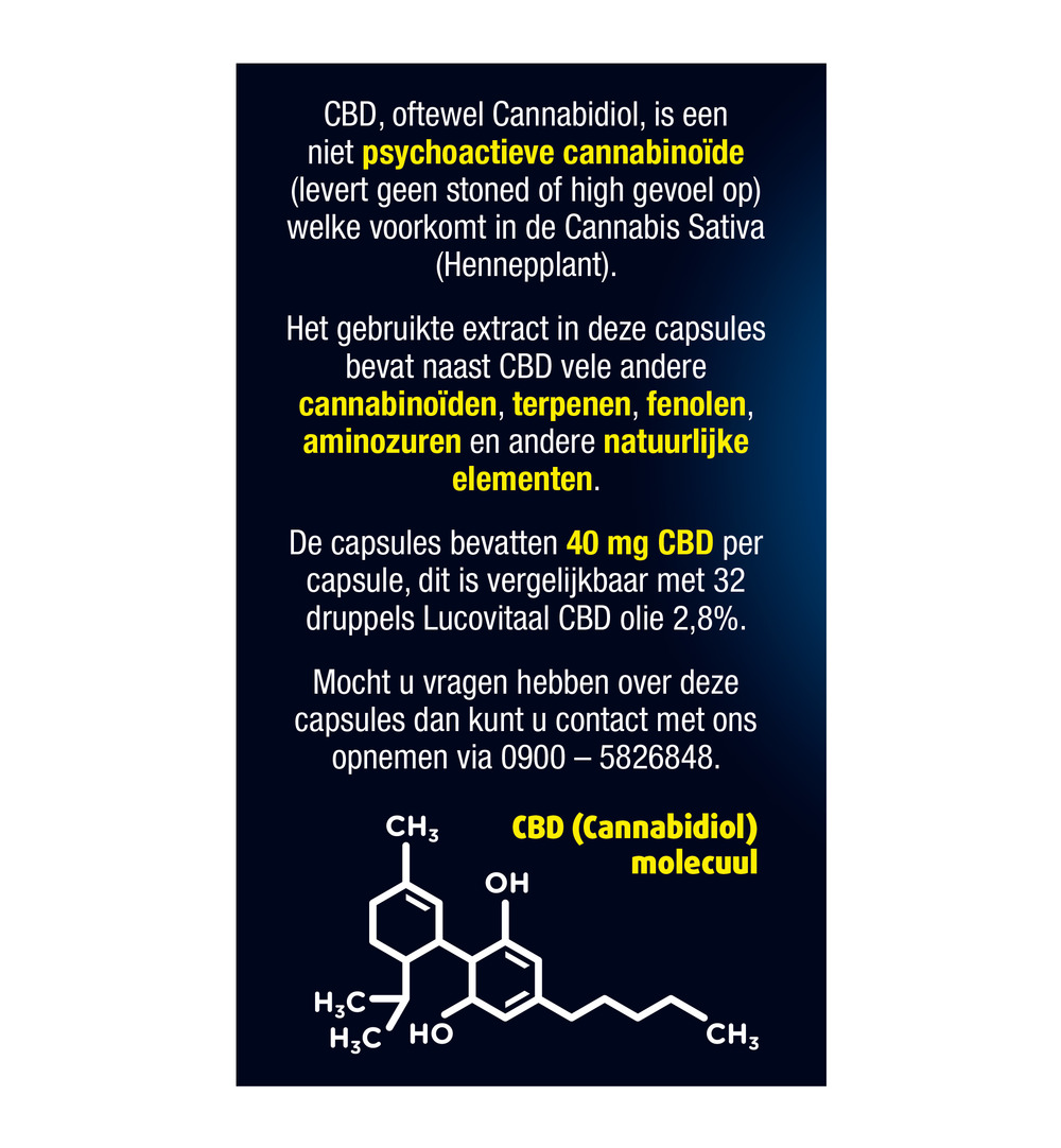 Lucovitaal CBD 40Mg (30 capsules)