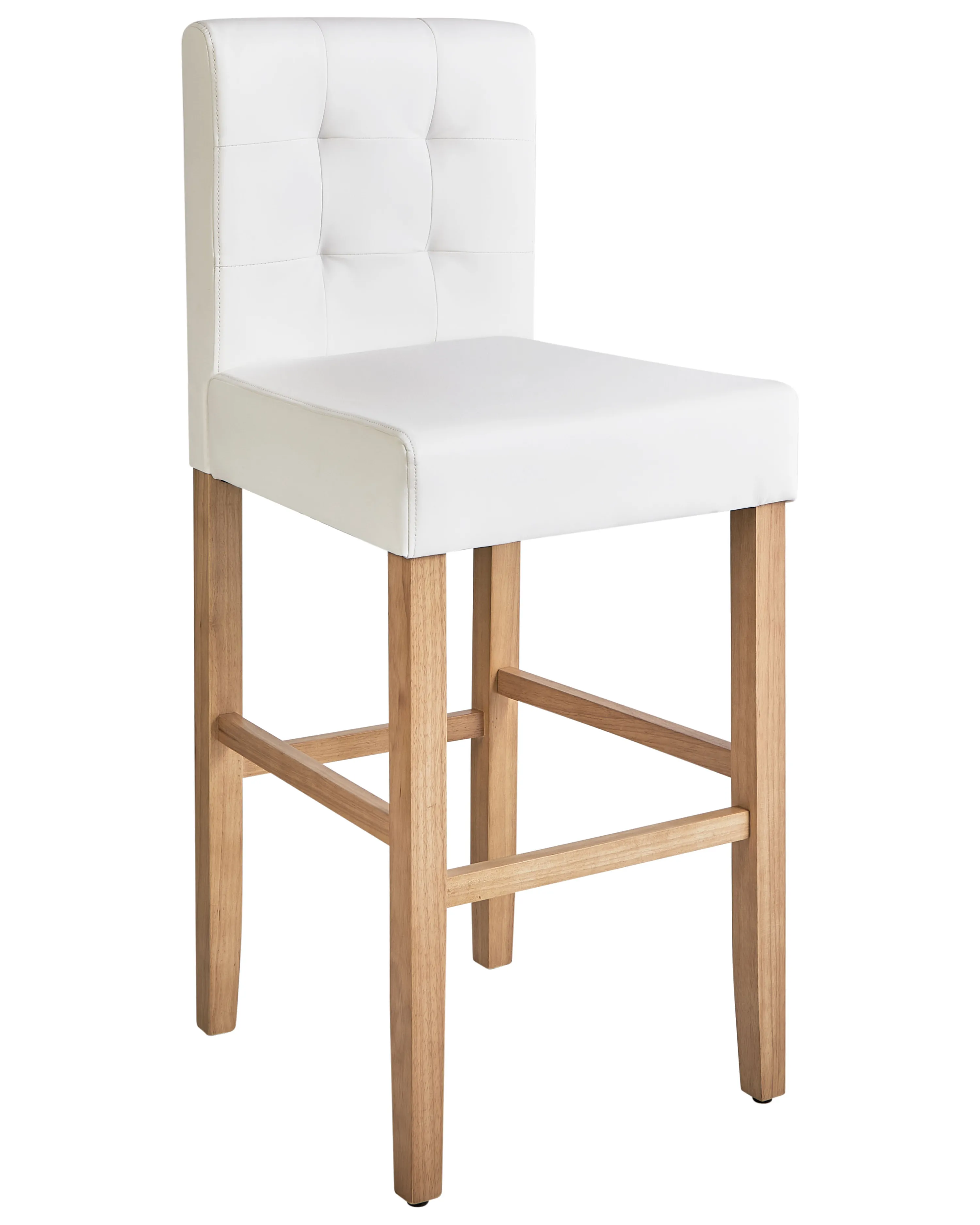 Set van 2 barstoelen MADISON Kunstleer Gebroken wit