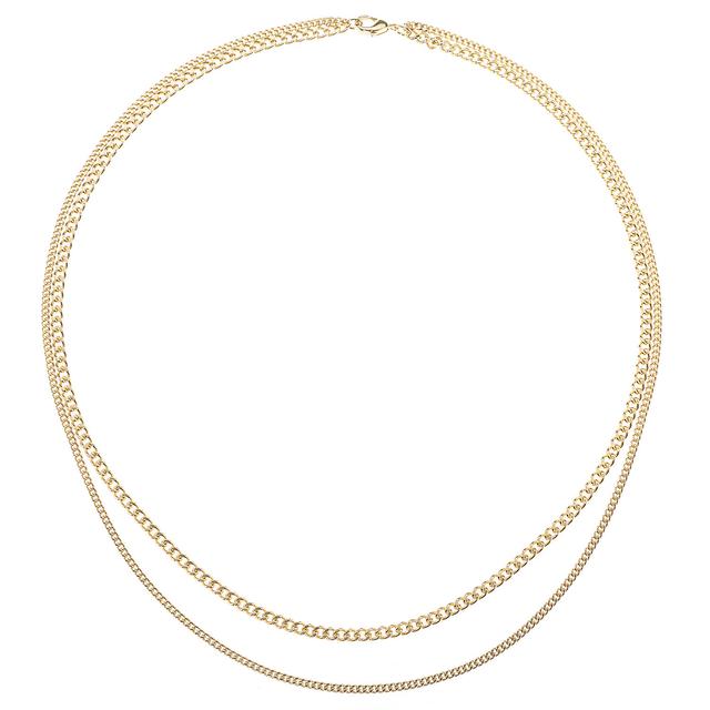 Ketten-Set, Layering-Stil, Panzerketten, 2-teilig