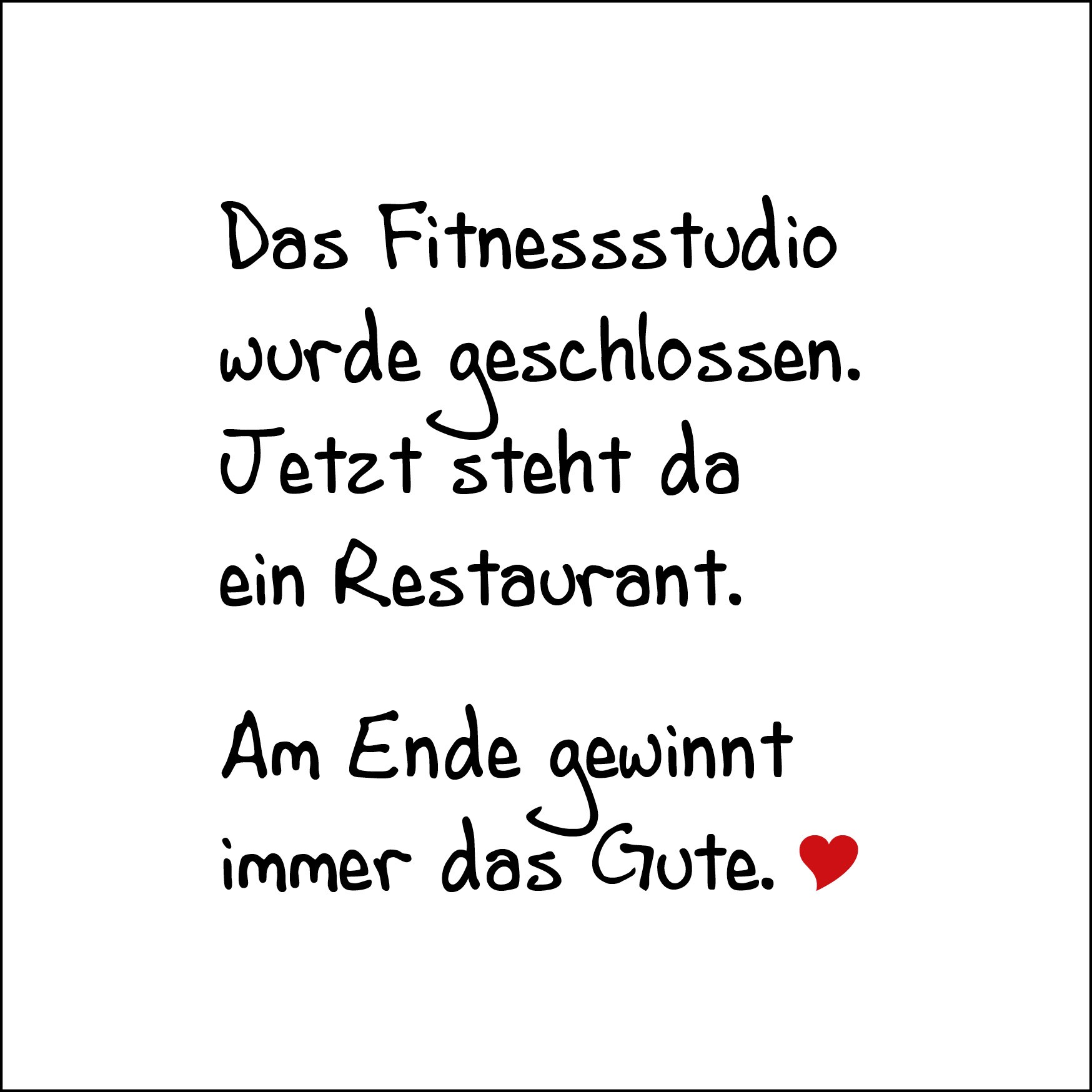 Postkarte 'Das Fitnessstudio wurde geschlossen' günstig bestellen