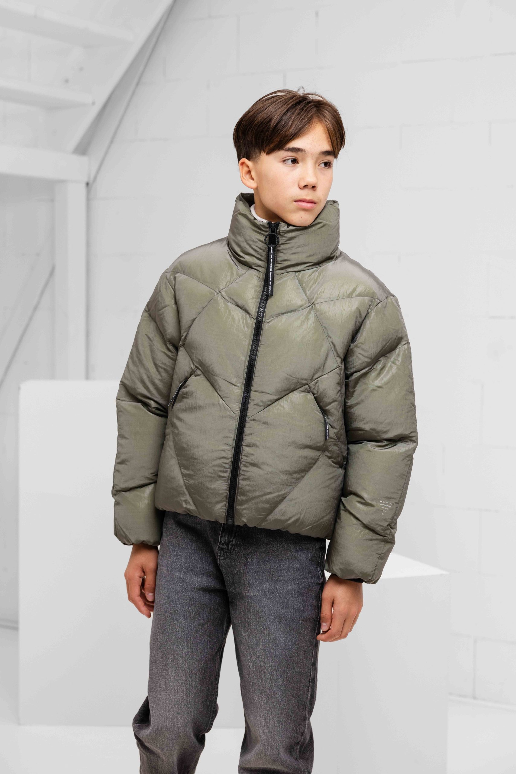 Krakatau Nebula Puffer Winterjas Kids Groen
