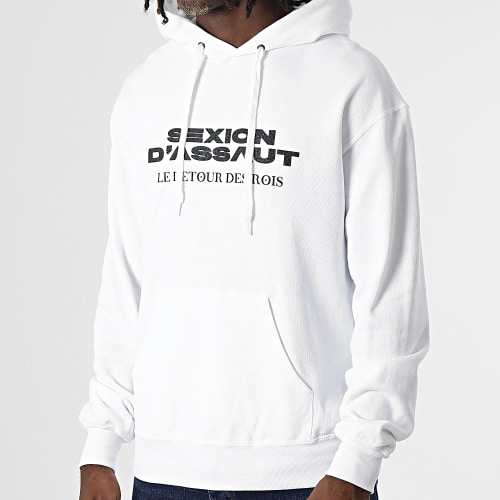 Sweat Capuche Le Retour des Rois Blanc Noir