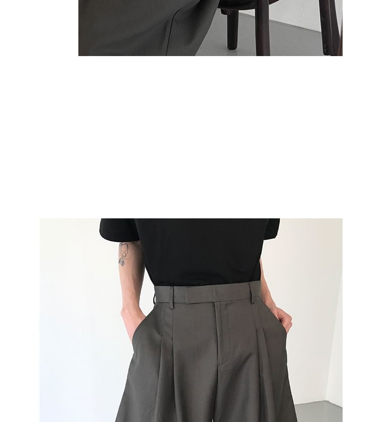 Double White - Hoge taille effen korte jurk