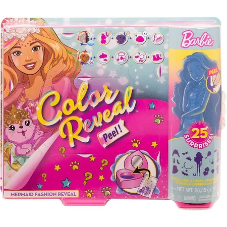 Barbie Color Reveal Puppe & Haustier, Fantasy Fashion Meerjungfrau