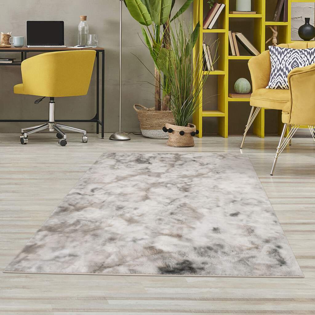 Carpet City Hochflor-Teppich »TOLEDO500« rechteckig 27 mm Höhe besonders weich, 3D-Effekt, Uni-Farben