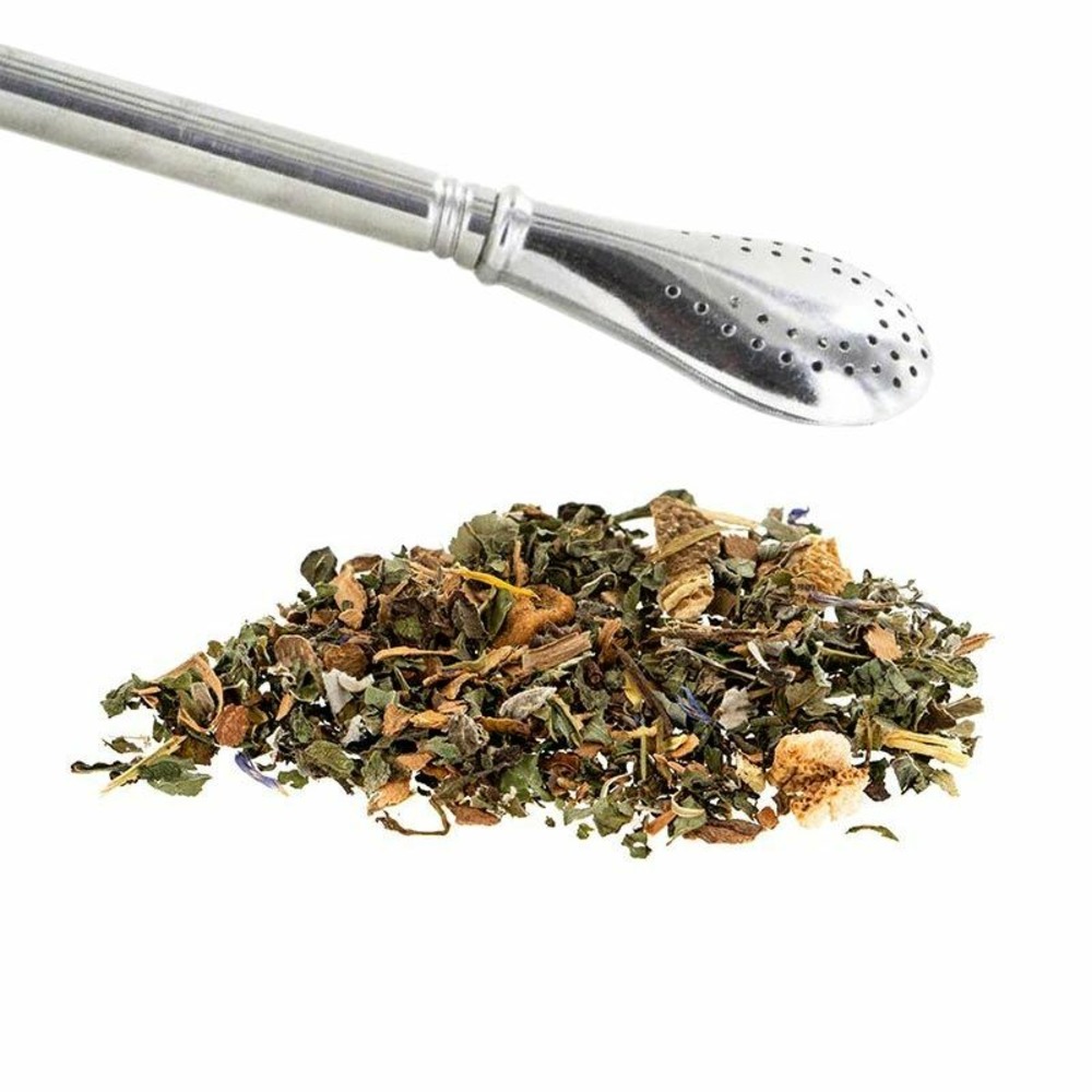 Tisane bio magie de noël + paille inox avec filtre