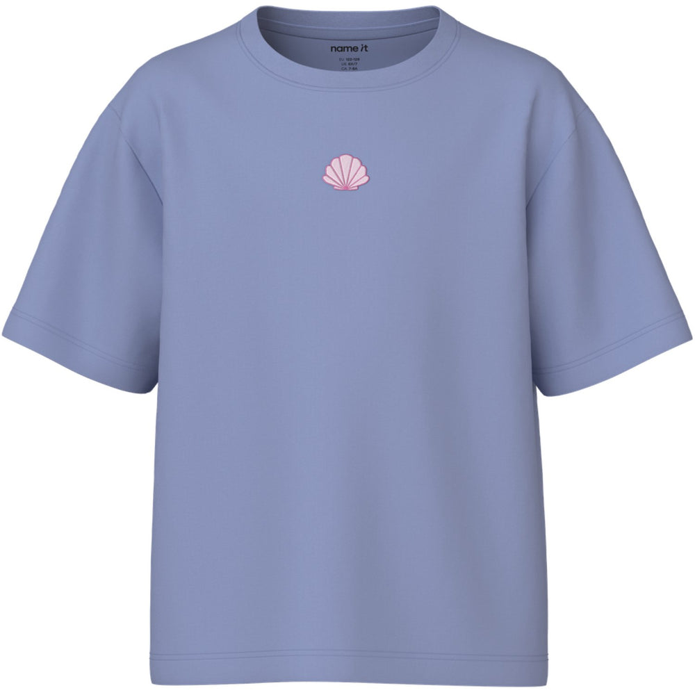 Køb Name It Purple Impression Shell Embroidery Nkfvictoria Ss Nreg Top