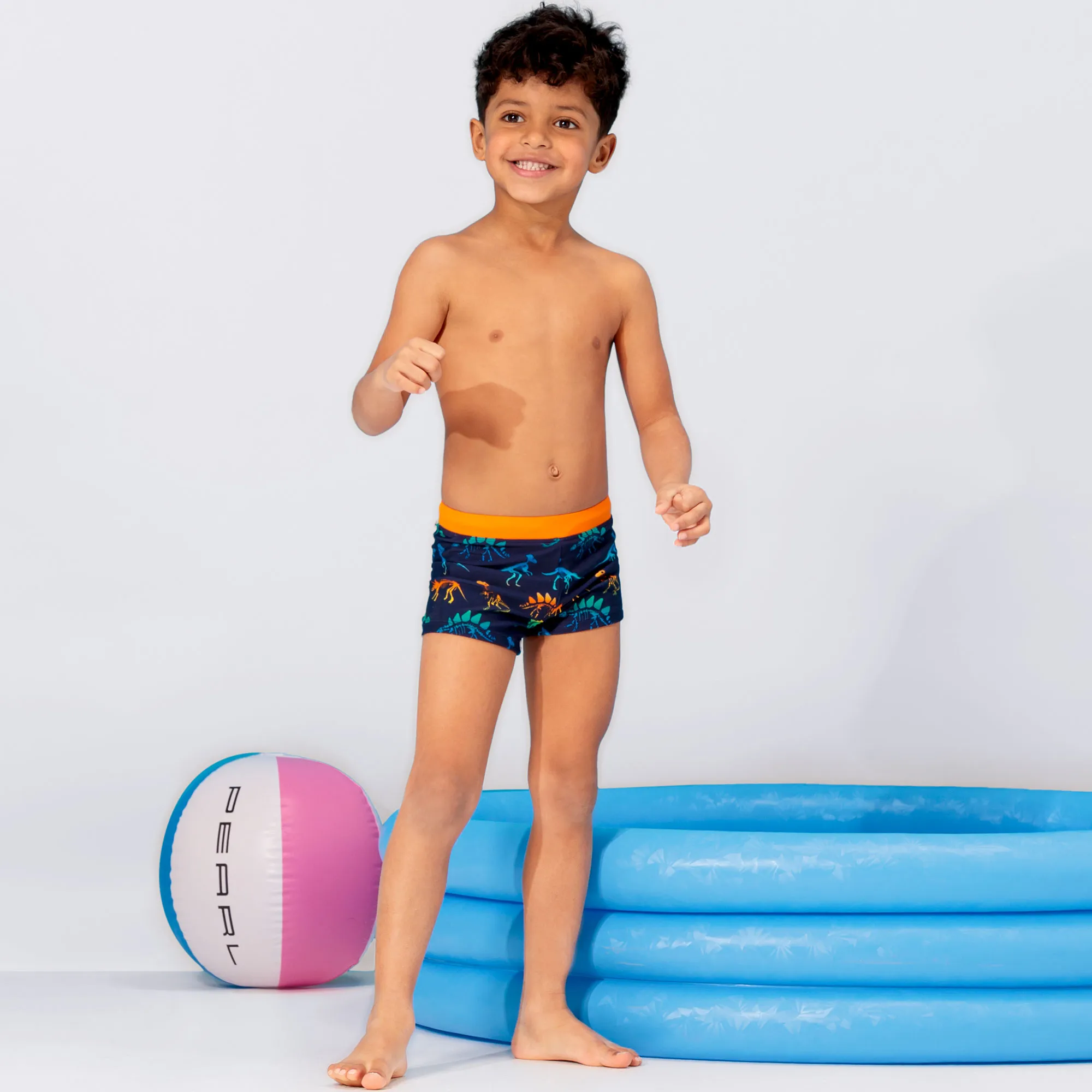 Jungen-Badehose mit Dino-Muster