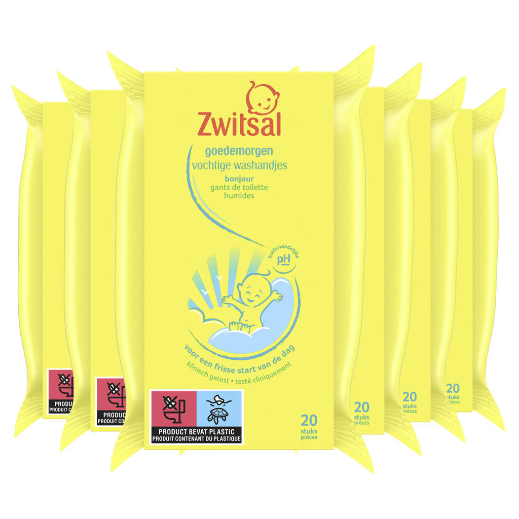 de fijnste wegwerpwashandjes!vochtige washandjes - 6 x 20 stuks