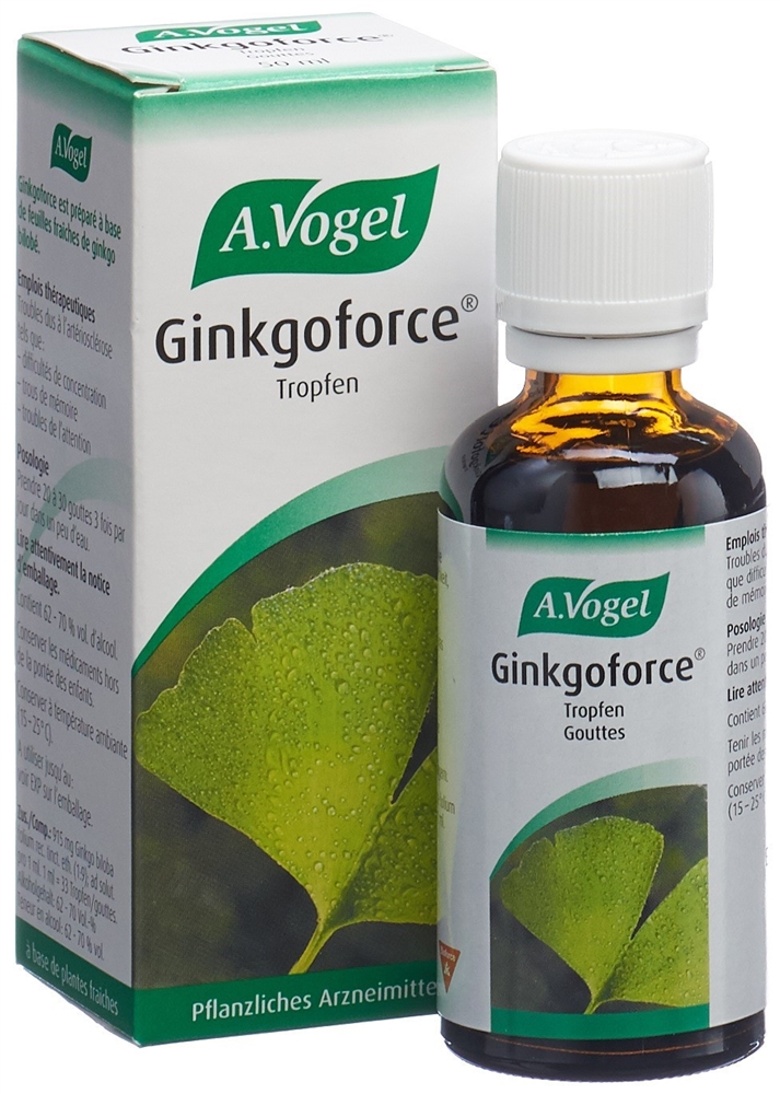 VOGEL Ginkgoforce<br>50 ml, Flasche, Tropfen zum Einnehmen, Flüssigkeit