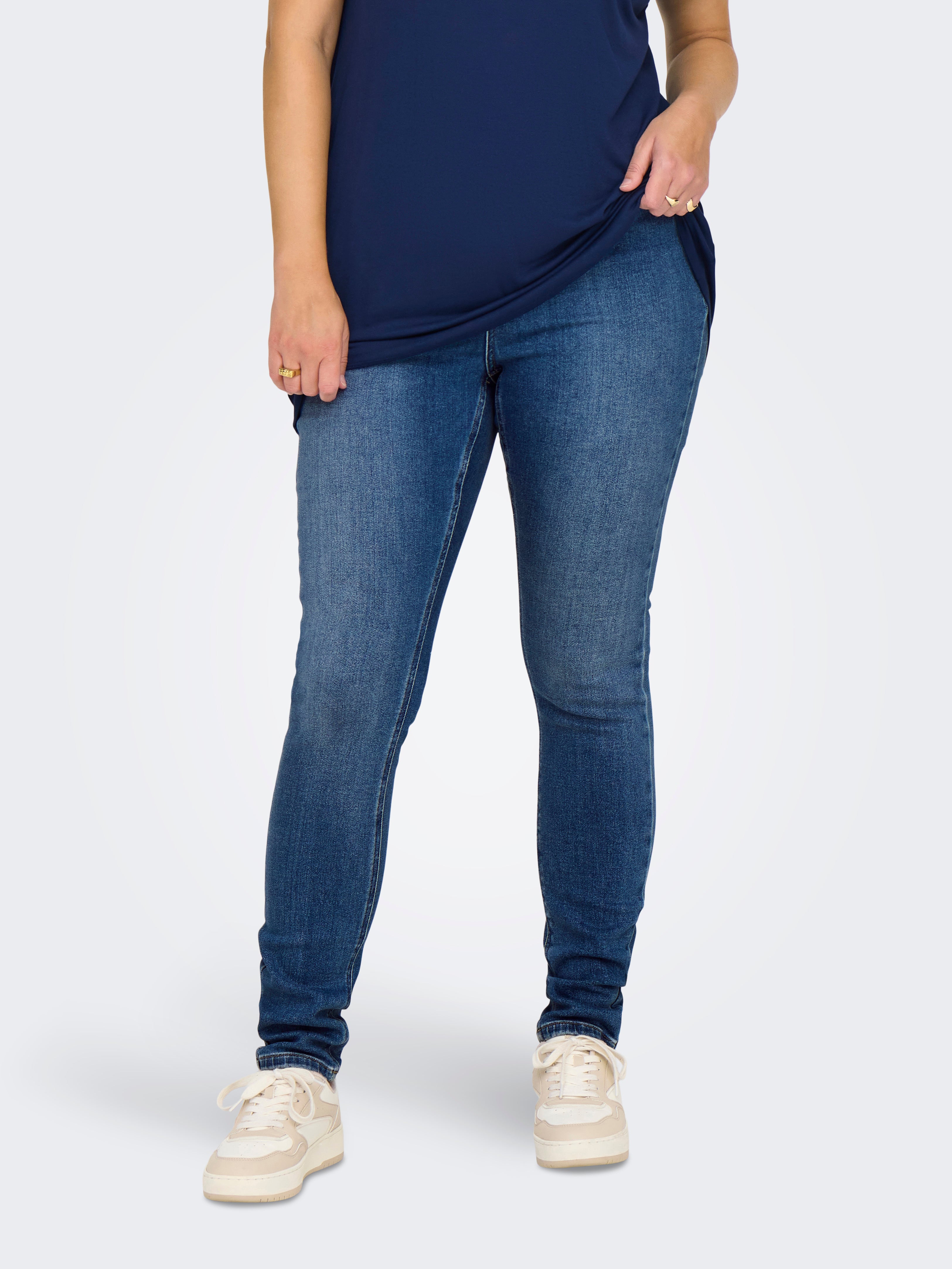 CARMILA Hohe Taille Skinny Fit Jeans Medium Blue Denim