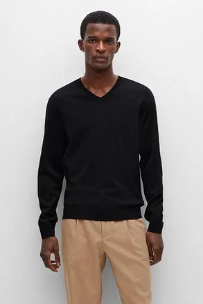 BOSS Pullover Melba Wol Zwart 50468261-001 kopen