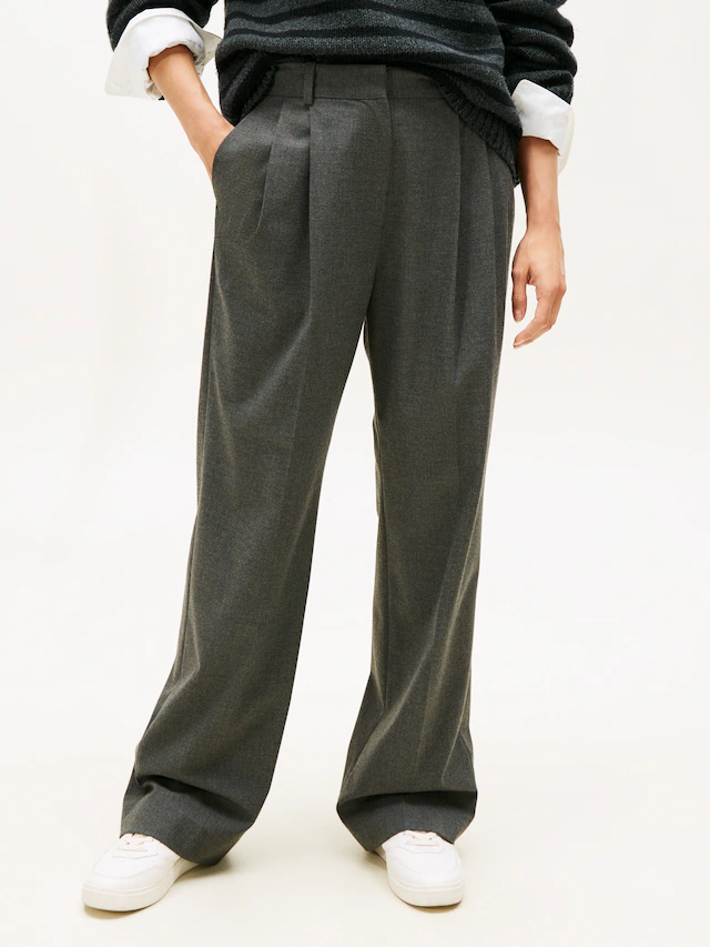 Tommy Hilfiger Anzughose »FLANNEL RELAXED STRAIGHT PANT«