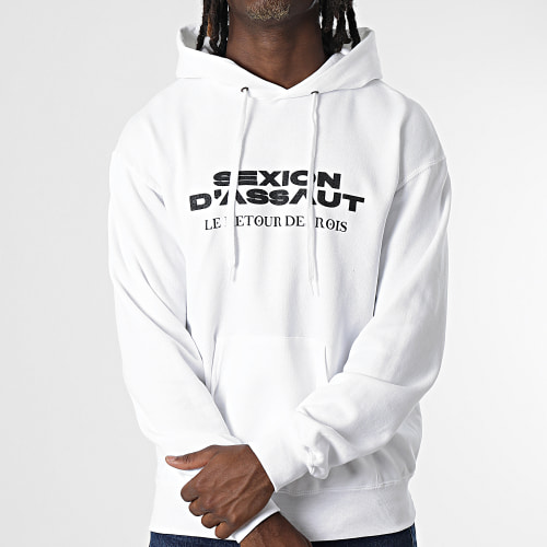 Sweat Capuche Le Retour des Rois Blanc Noir