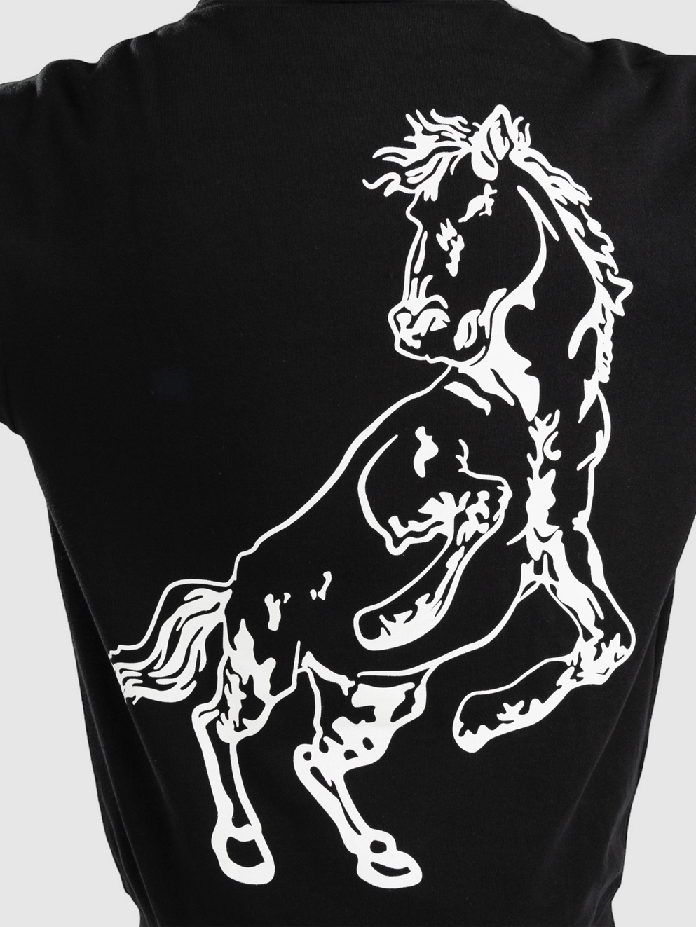 Donut Buff Horse Hoodie black (vintage wash)