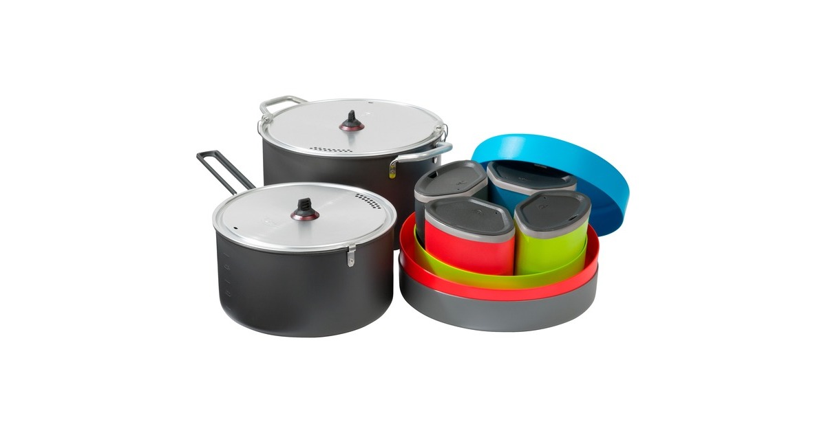 MSRFlex 4 System kookpannenset  (Grijs, Kooksysteem voor 4 personen)