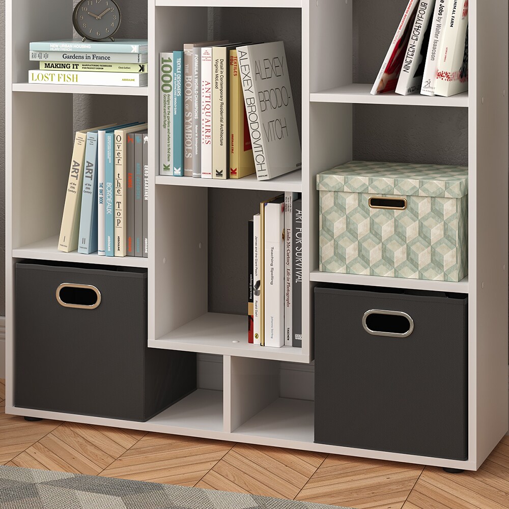Vicco Raumteiler Bücherregal Standregal Weiß Fächer Aktenregal Hochregal Faltbox