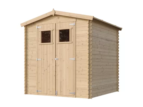 Abri de jardin en bois - I216xL206xH218 cm/ 3.53 m2 - TIMBELA M343