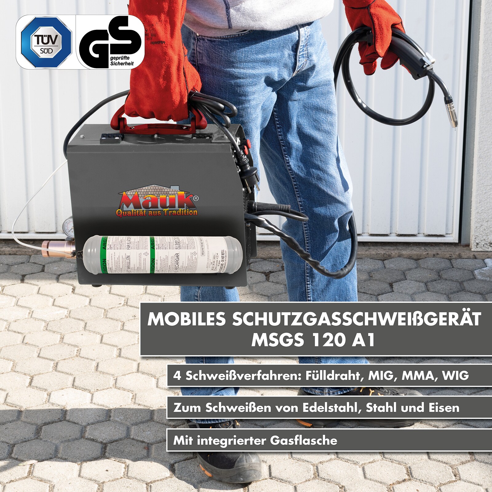 Mauk Mobiles Schutzgasschweißgerät MSGS 120