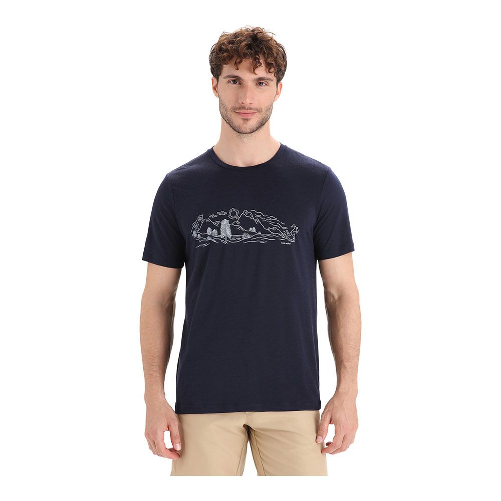 Icebreaker TECH LITE II - Tee-shirt Homme midnight navy