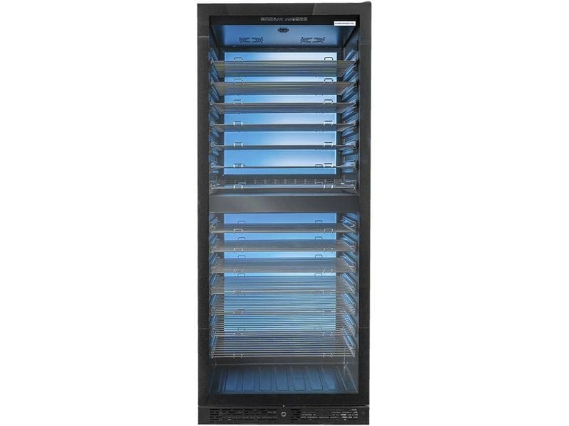 Kibernetik Weinkühlschrank WKH600A Rechts, Schwarz Weinklimaschrank 2 Zonen