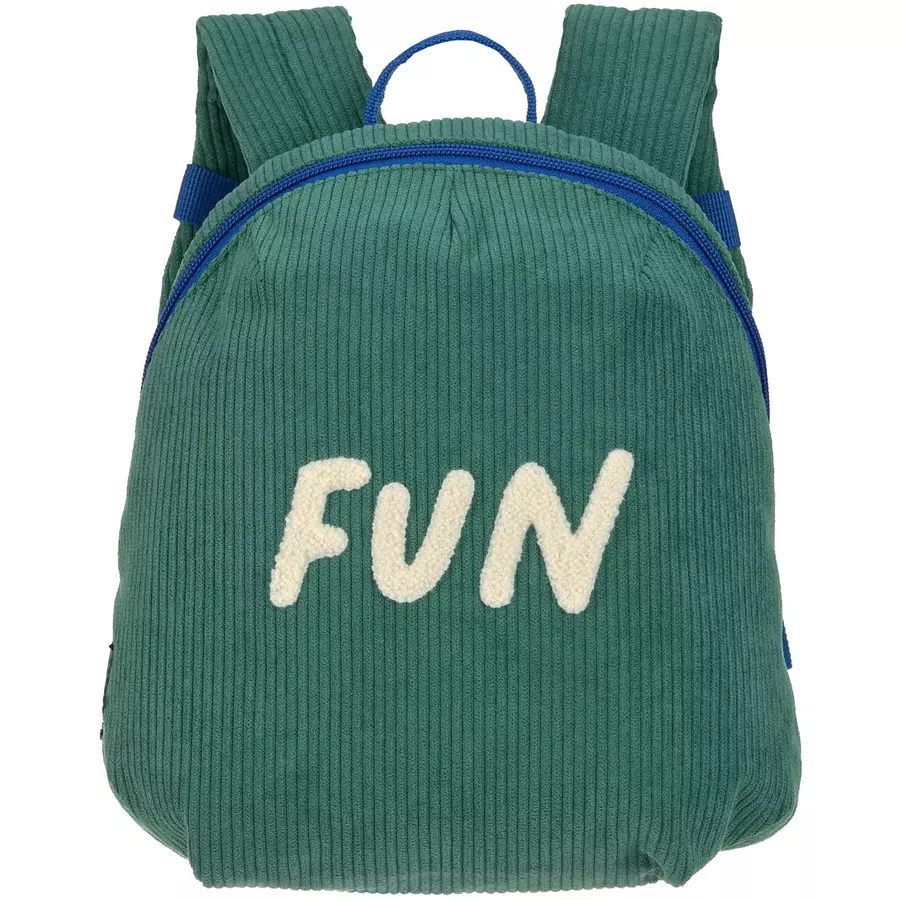LÄSSIG Kindergartenrucksack Cord Little Gang - Fun, Grün