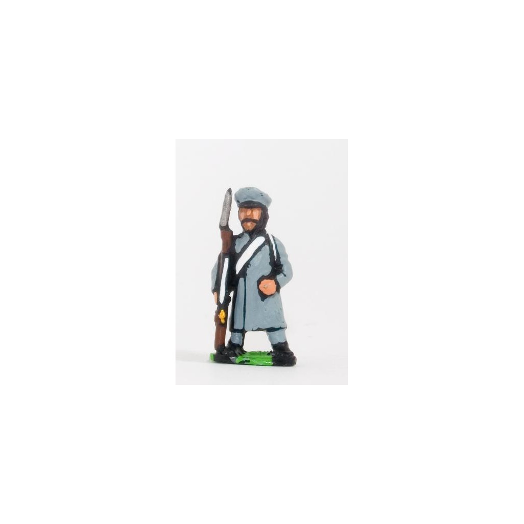 Russian: Militia in Greatcoat & Cap with Musket