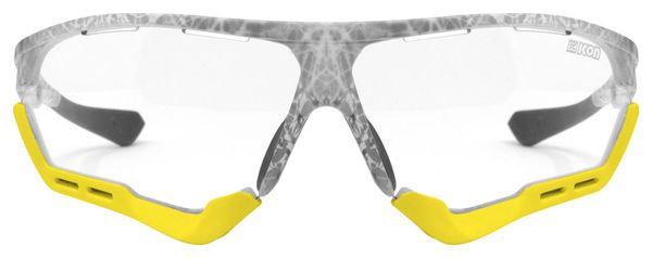 Scicon Sports Aerocomfort SCN XT XL Lunettes De Soleil De Performance Sportive (Miroir Argenté Scnxt Photocromique/Matt Gelé)
