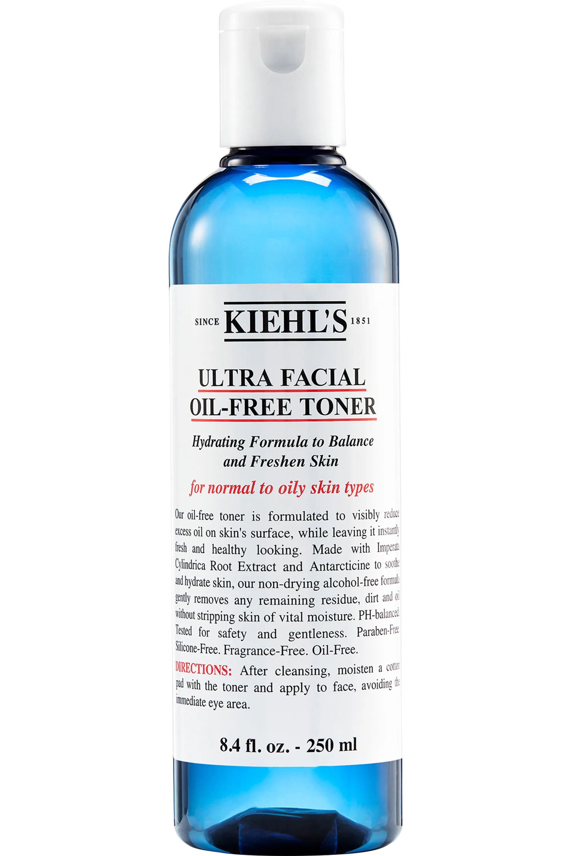 Kiehl's Lotion tonique sans corps gras pour réduire l’excès de sébum Ultra Facial-250 ml