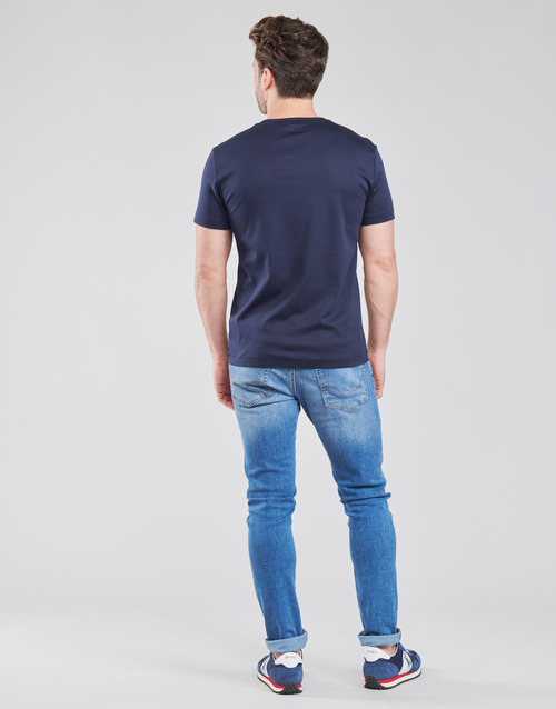 Polo Ralph Lauren - T-SHIRT AJUSTE COL ROND EN PIMA COTON LOGO PONY PLAYER MULTICOLO Azul