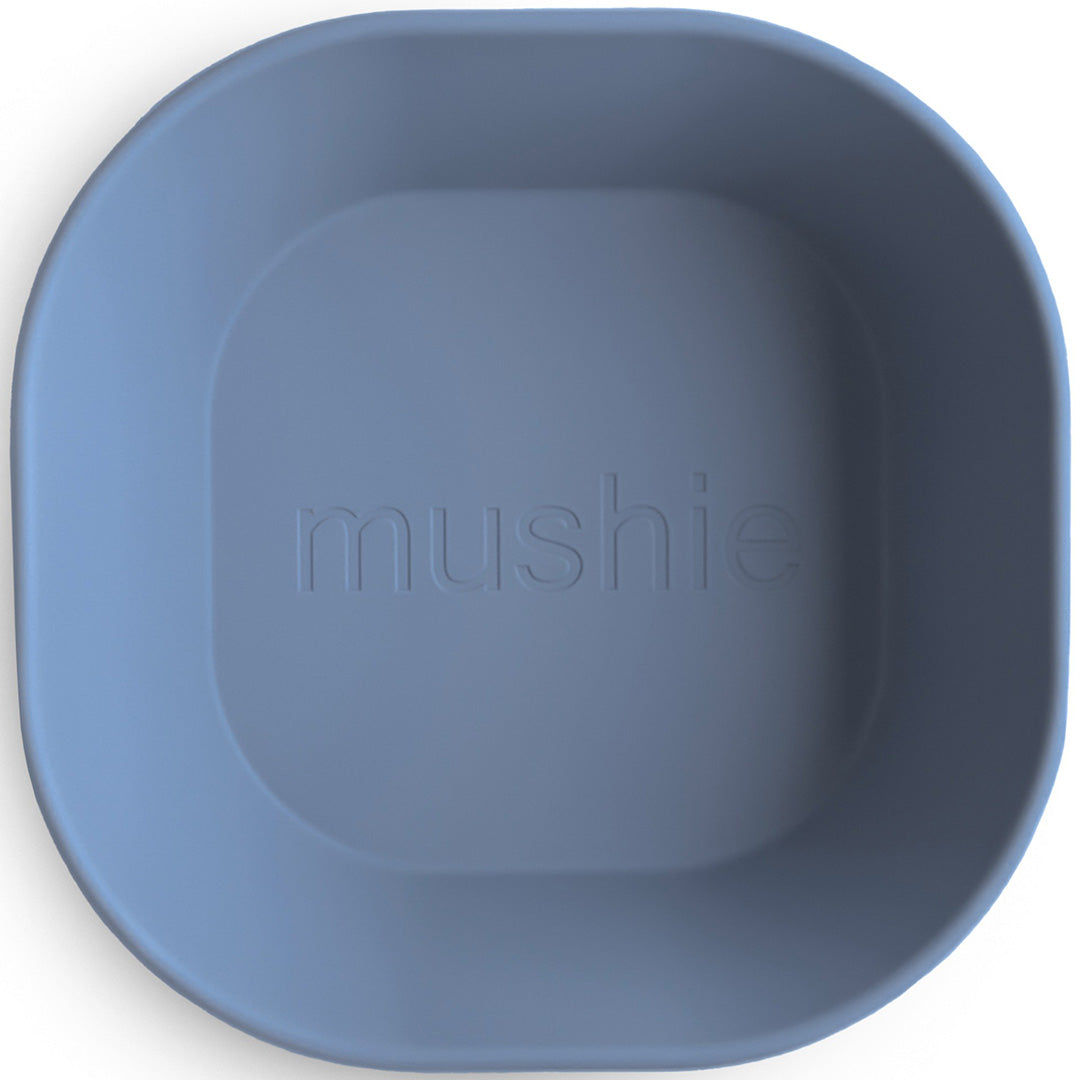 mushie kinderkommen vierkant - twilight blue - 2st
