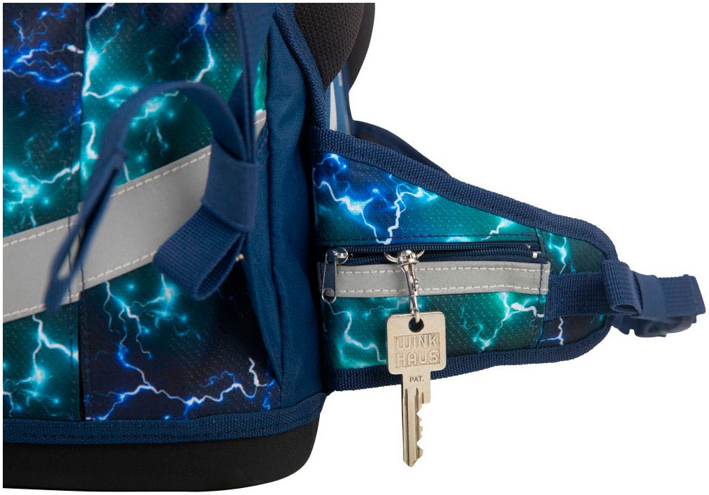 SCHOOL-MOOD® Schulranzen »Champion Pro« retroreflektierende Flächen mit LED-Patchy