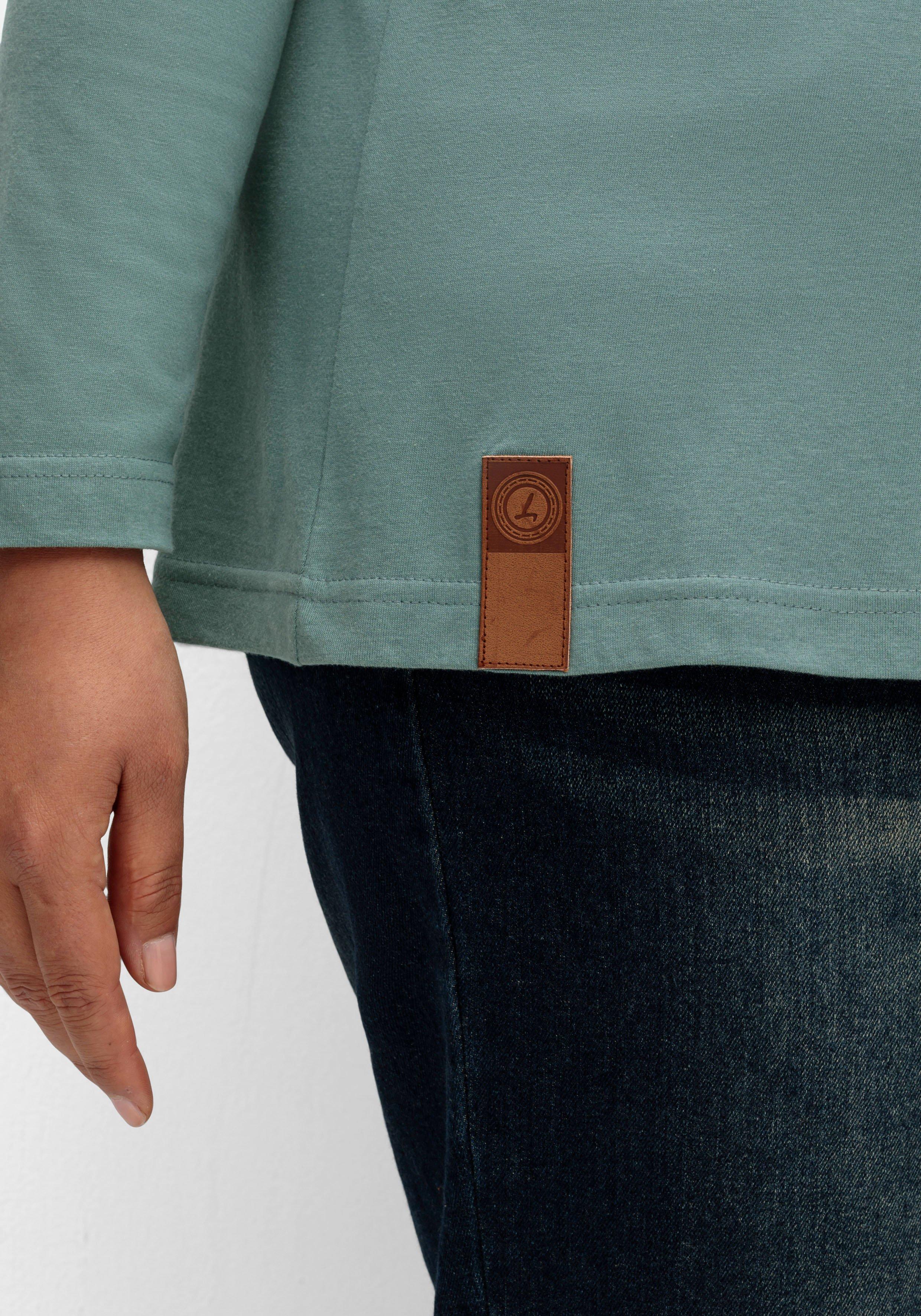 Langarmshirt mit Kontrastpaspeln