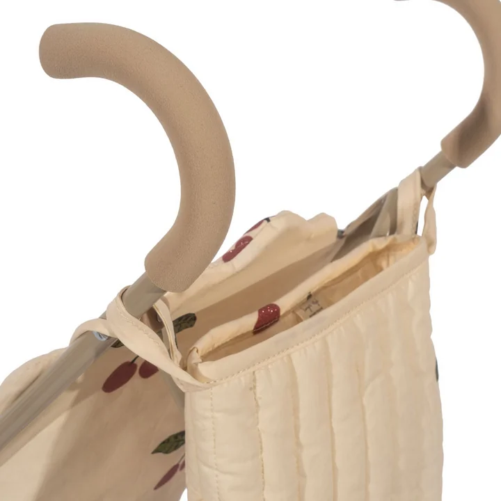Konges Sløjd - Puppen Kinderwagen, fleur decor