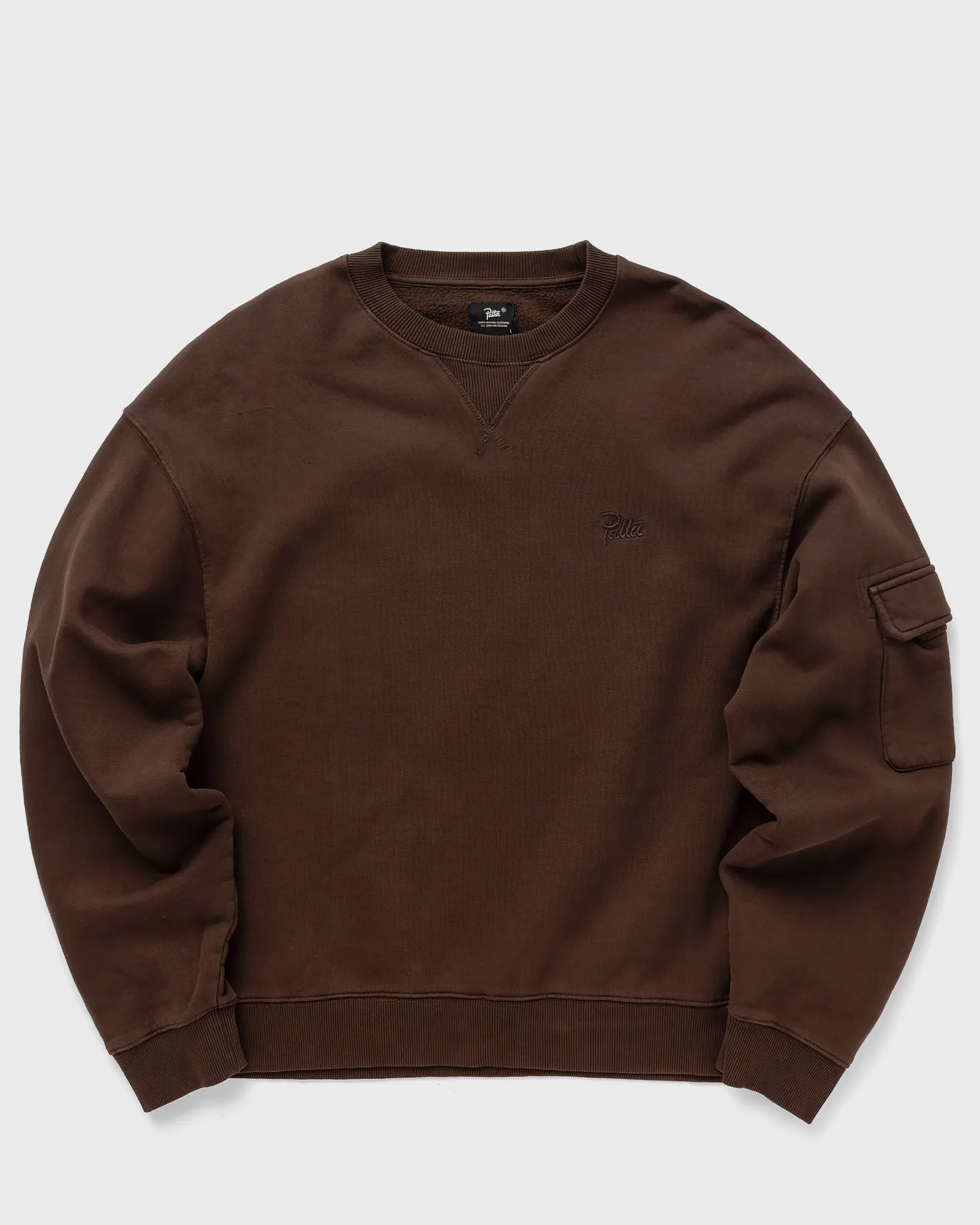 PATTA BASIC PIGMENT DYE BOXY CREWNECK SWEATER