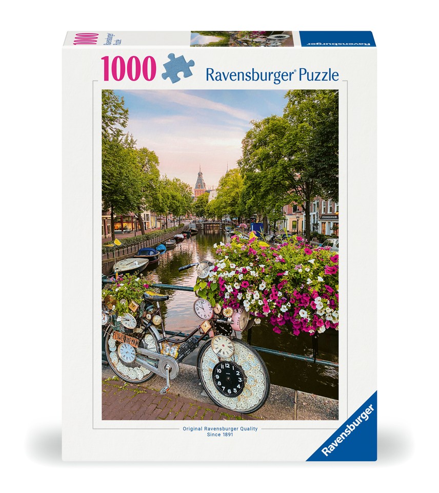 Ravensburger - Puslespil Bicycle Amsterdam 1000 brikker