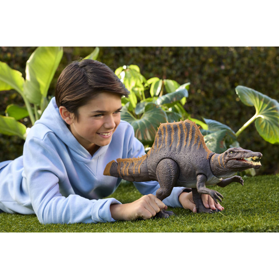 Jurassic World Rebirth Tail Thrasher Spinosaurus actiefiguur