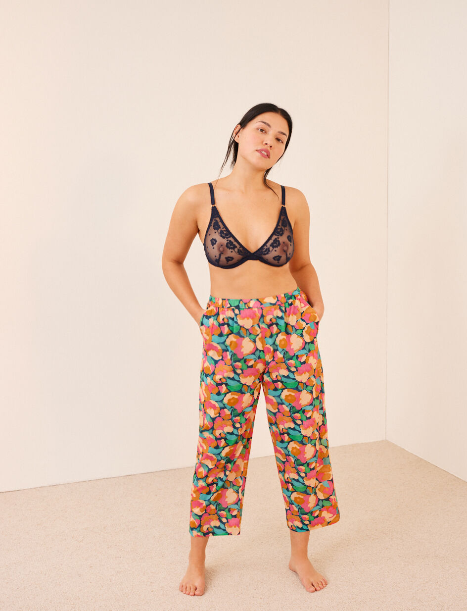Pantalon - pivoine bleu canard
