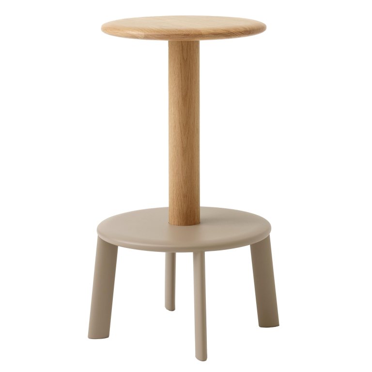 &tradition Massif AV39 barkruk H65 eiken & beige