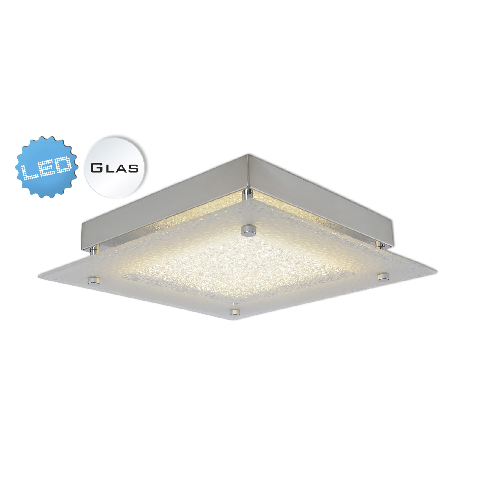 LED-Deckenleuchte LEEDS - Kristalloptik - 25 cm